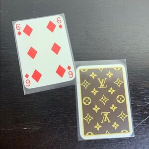 Louis Vuitton “6♦️” Collector Classic Brown Tan Monogram Playing Card